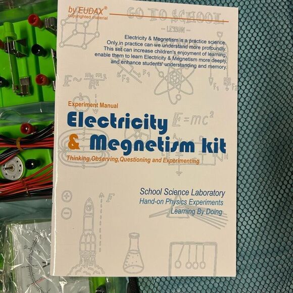 Eudax School Physics Labs Basic Electricity Discovery Circuit & Magnetism Experi - Picture 6 of 10